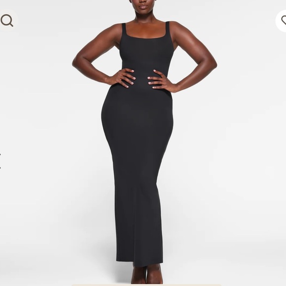 SKIMS BODY TANK LONG SLIP DRESS - Picture 1 of 3